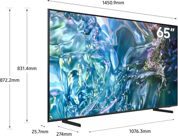 Limited-Time Sale for Summer Surprises AED 129.00د.إ :Samsung 65 Inch QLED TV, Q60D, 4K, 100% Color Volume with Quantum Dot, 4K Upscaling, Samsung TV Plus, AirSlim Design, Tizen...