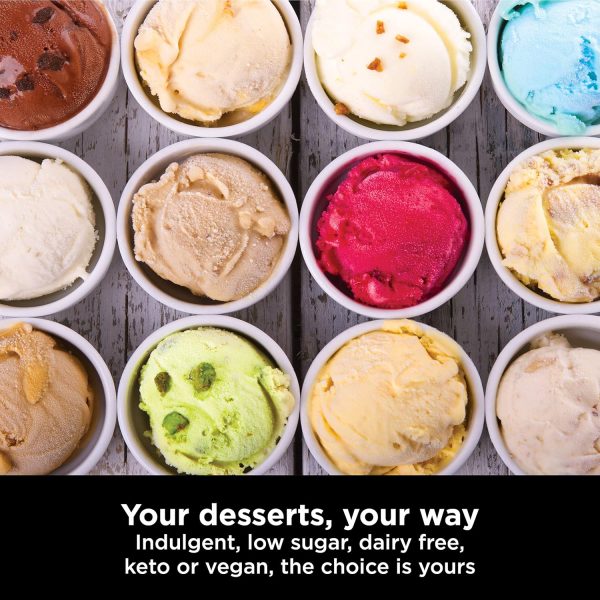 Summer Final Clearance Just AED 99د.إ:Ninja CREAMi, Ice Cream Maker, Gelato, Sorbet,Milkshakes, Mix-ins, Smoothie Bowls & More, 7-in-1, Ice Cream Pints, Pint lid, Healthy Ice...