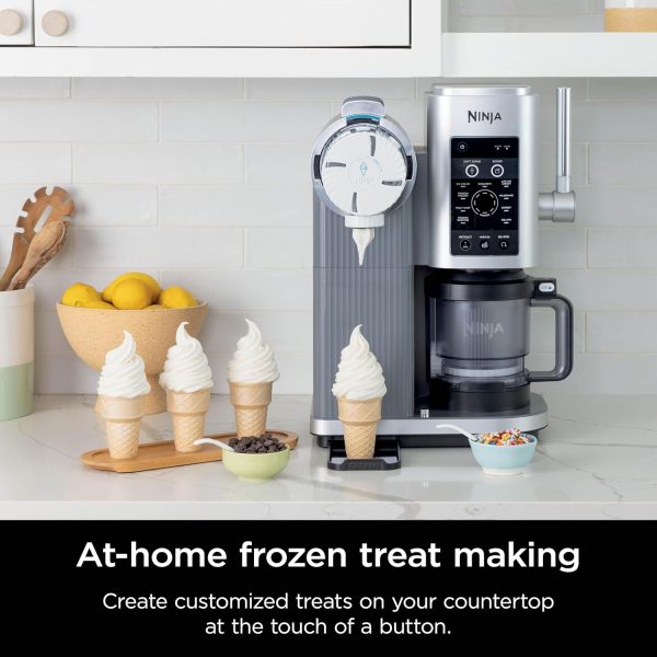 While Stocks Last:Ninja Swirl by CREAMi Ice Cream and Soft Serve Maker, Sorbet, Milkshake, Frozen Yogurt, Low Calories Program & More, 13-in-1, Soft Serve Handle, (2) CREAMi...