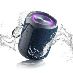 While Stocks Last：YEAHBOX Portable Speaker with Stereo Wireless, IPX7 Waterproof Speaker with 4-in 1 BT/Aux/TF-Card/U Disk Input, Wireless Speaker for...